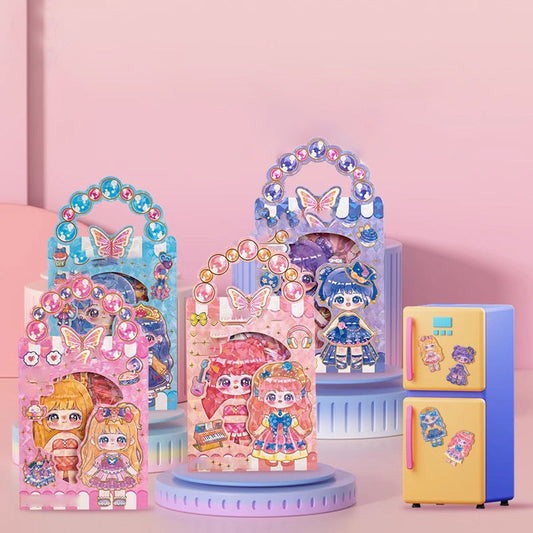 💥STORT SALG 🛒Magnetiske utkledningsdukker for barn