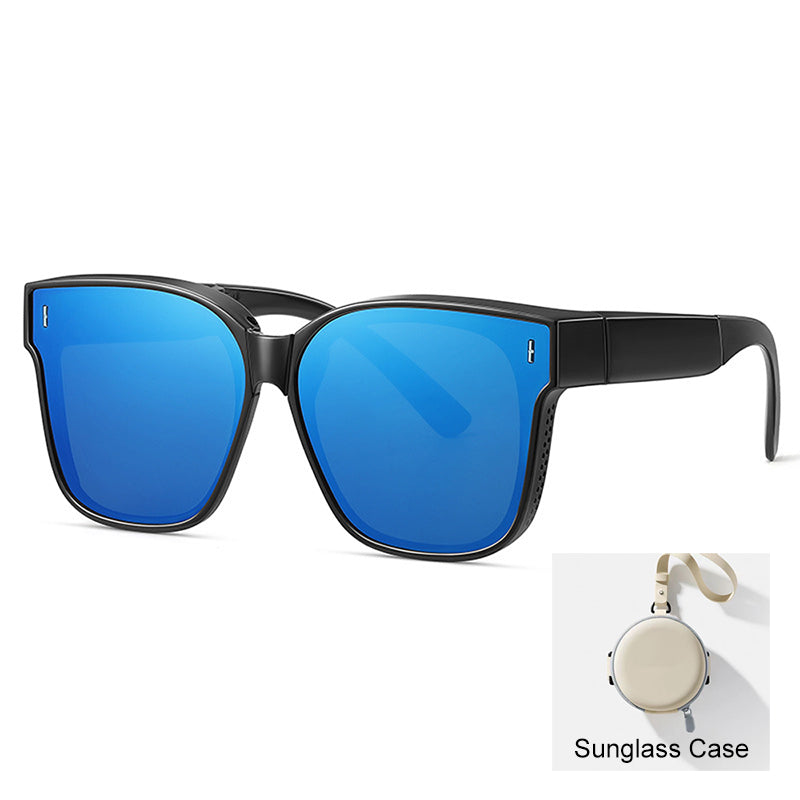 😎 Sammenleggbare solbriller med overbrille – Antirefleks for kjøring 🚗☀️