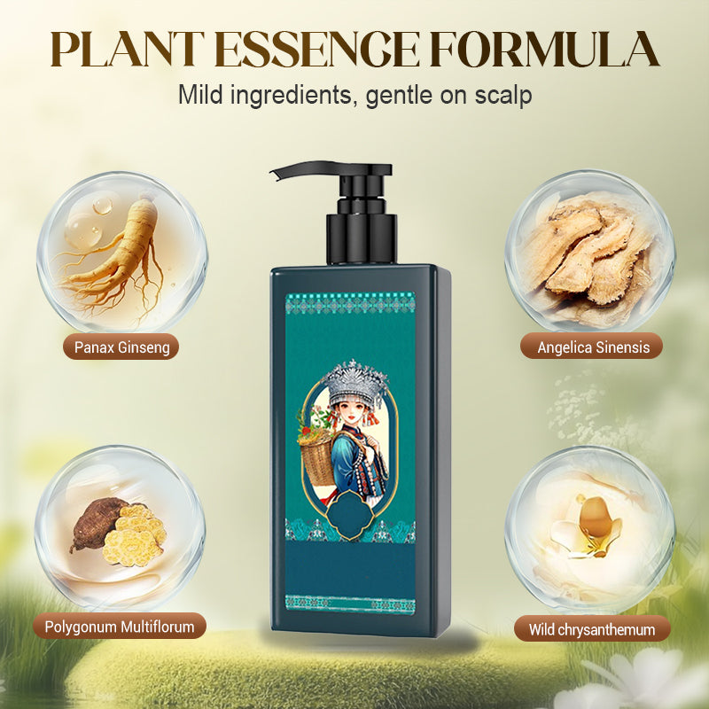 🌿 KJØP 2 FÅ 1 GRATIS! ✨ Planteekstrakt hårfarge for grått hår - Naturlig formel med næringsrike planteekstrakter for skadefri farge og glans 💆‍♀️💫
