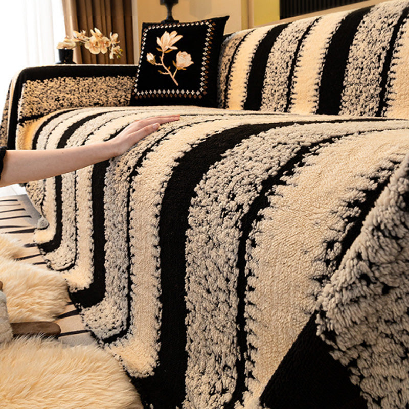 🛋️ 50 % RABATT 2025! ✨ Plysjsofaoverkast – ekstra tykt og sklisikkert teppe med elastiske kanter for høst og vinter 🍂❄️