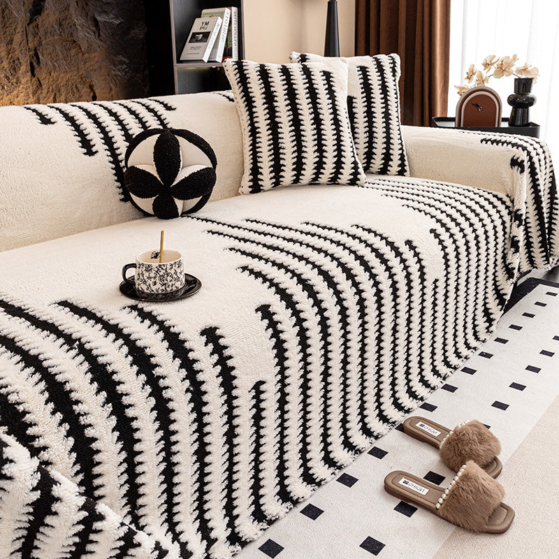 🛋️ 50 % RABATT 2025! ✨ Plysjsofaoverkast – ekstra tykt og sklisikkert teppe med elastiske kanter for høst og vinter 🍂❄️