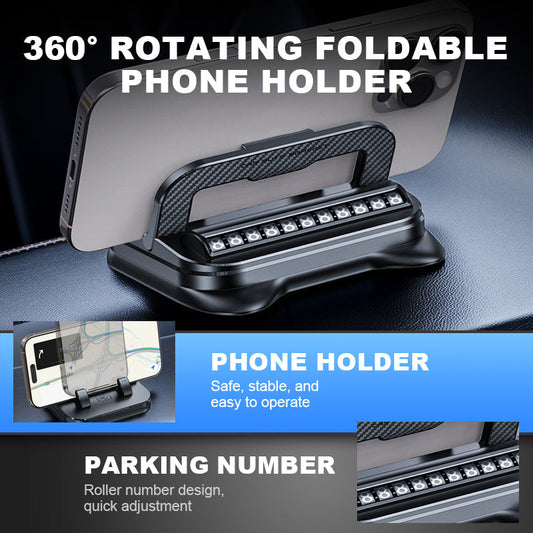 📱 49 % RABATT NÅ! ✨ 360° roterende sammenleggbar telefonholder – universell kompatibilitet med sklisikker base for skrivebord, bil og reisebruk 🚗💻