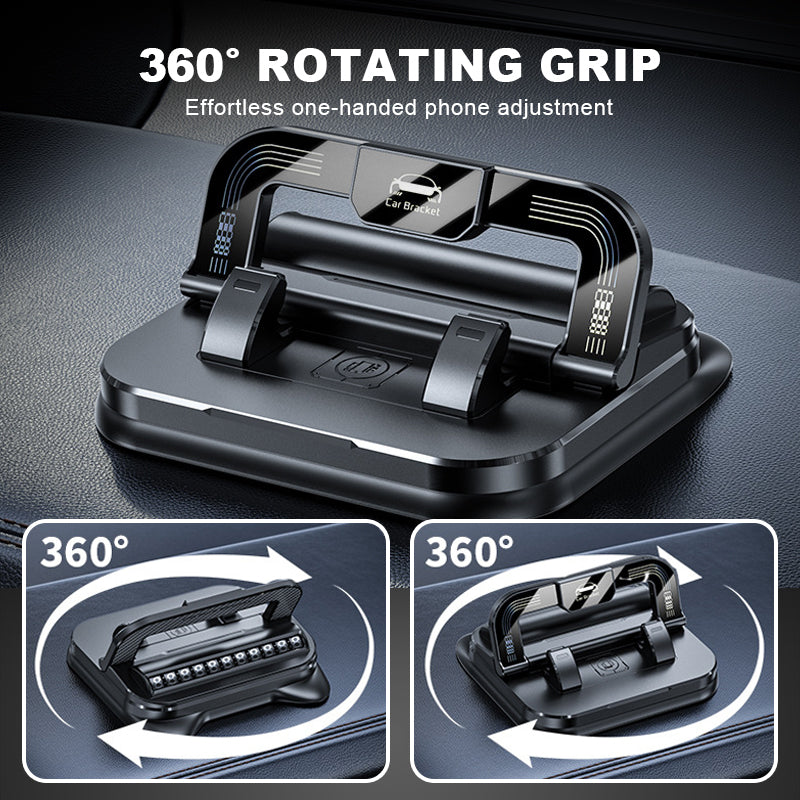 📱 49 % RABATT NÅ! ✨ 360° roterende sammenleggbar telefonholder – universell kompatibilitet med sklisikker base for skrivebord, bil og reisebruk 🚗💻