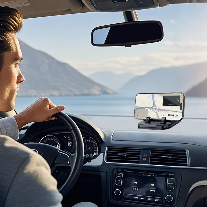 📱 49 % RABATT NÅ! ✨ 360° roterende sammenleggbar telefonholder – universell kompatibilitet med sklisikker base for skrivebord, bil og reisebruk 🚗💻