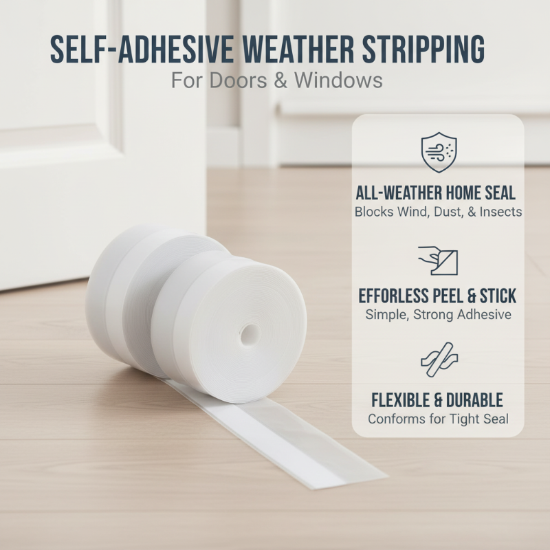 🎁✨Kjøp 1 få 1 gratis 🎁✨Self-Adhesive Weather Stripping for Doors & Windows