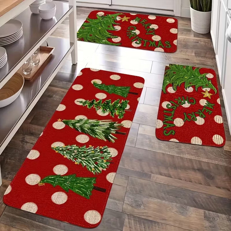 Festive julematte sett med sklisikker funksjon-🎄 Julestemning i hjemmet