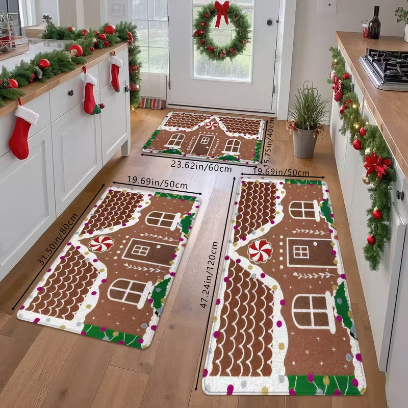 Festive julematte sett med sklisikker funksjon-🎄 Julestemning i hjemmet