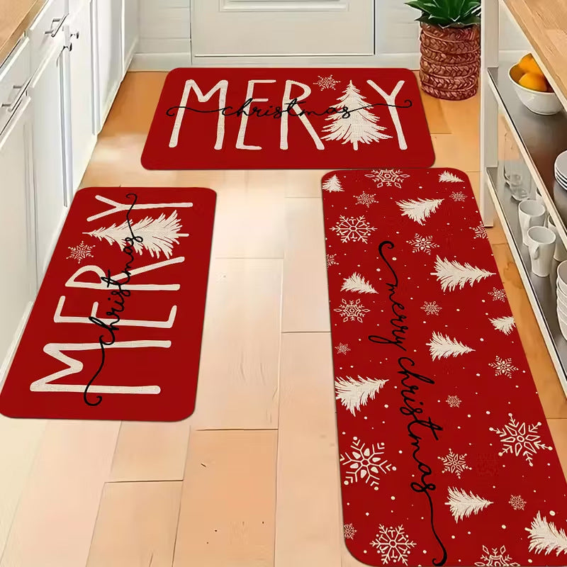 Festive julematte sett med sklisikker funksjon-🎄 Julestemning i hjemmet