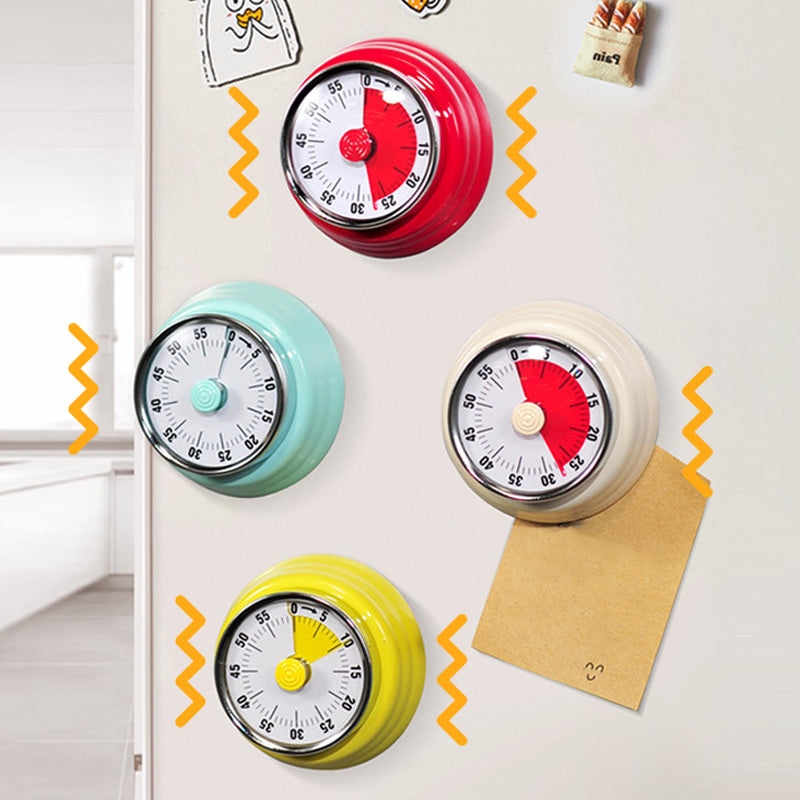 Mekanisk kjøkkenmagnetisk rund timer