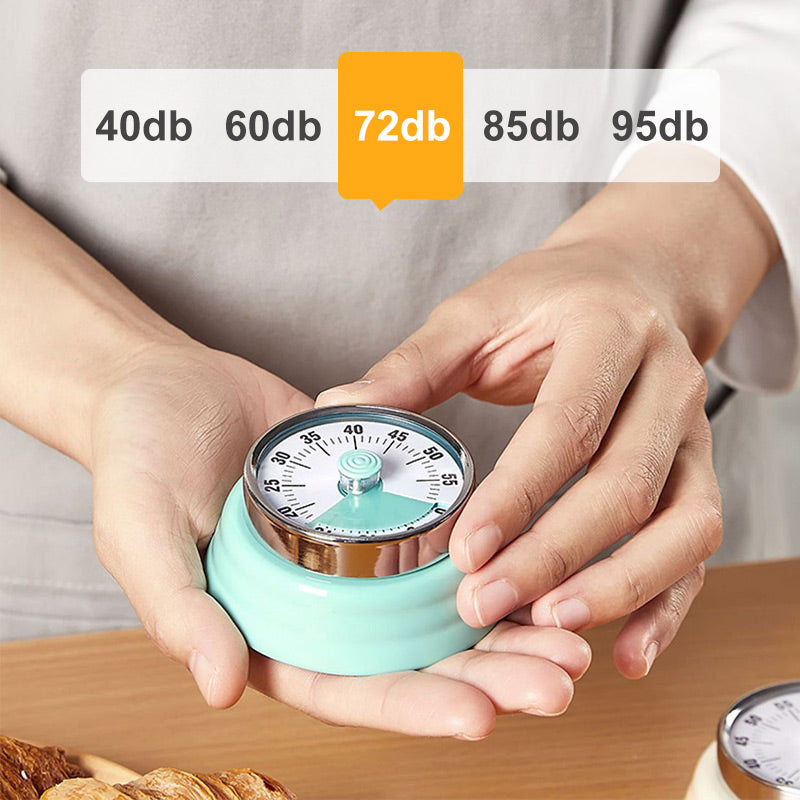 Mekanisk kjøkkenmagnetisk rund timer