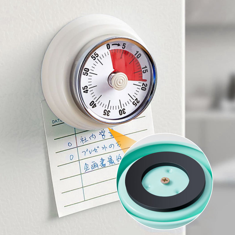 Mekanisk kjøkkenmagnetisk rund timer