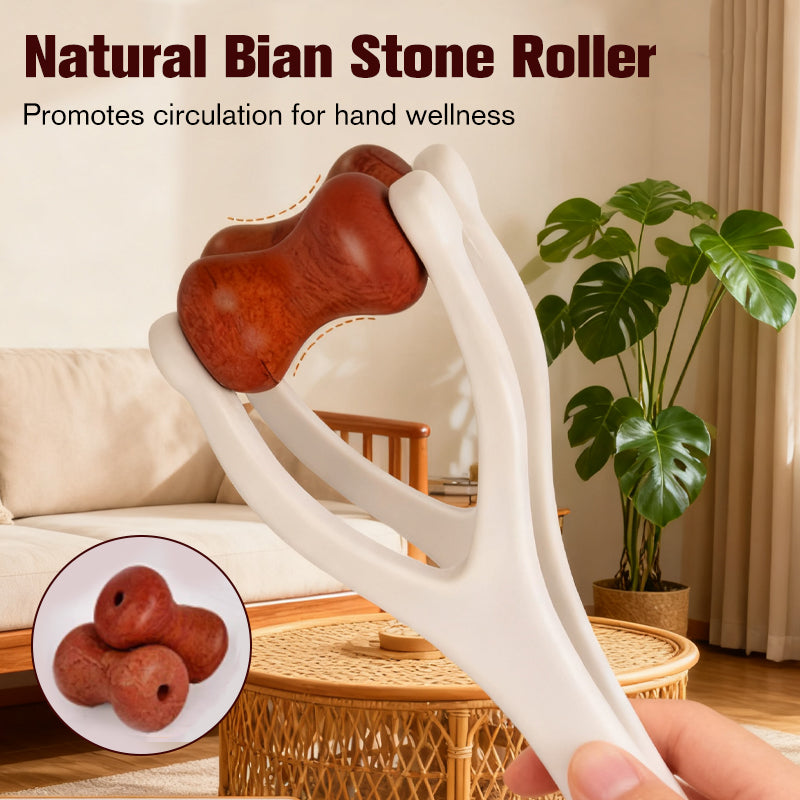 Bian Stone finger- og håndflaterullmassasjeapparat
