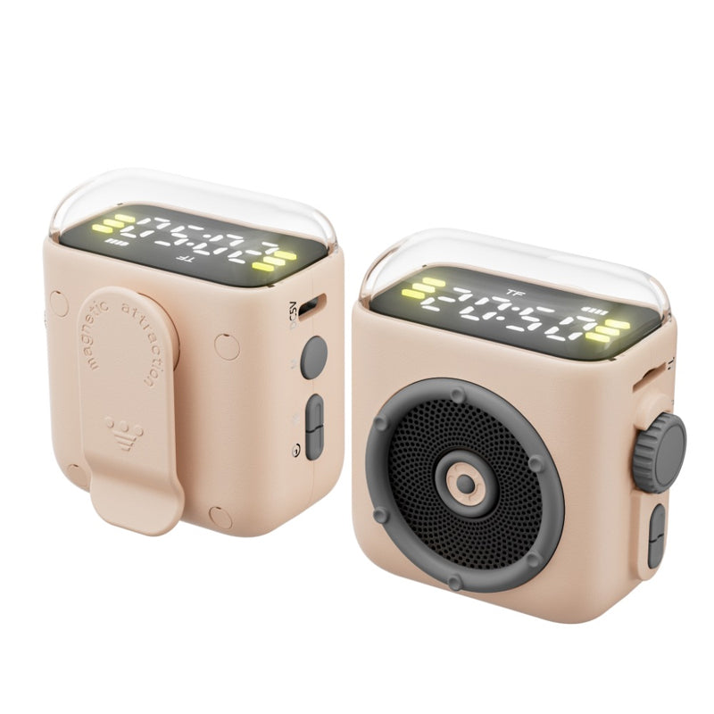 🔊 Nyhet! Magnetisk minihøyttaler 💥 360° lyd og LED-lysshow 🎶