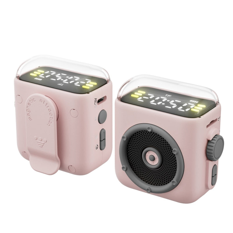 🔊 Nyhet! Magnetisk minihøyttaler 💥 360° lyd og LED-lysshow 🎶