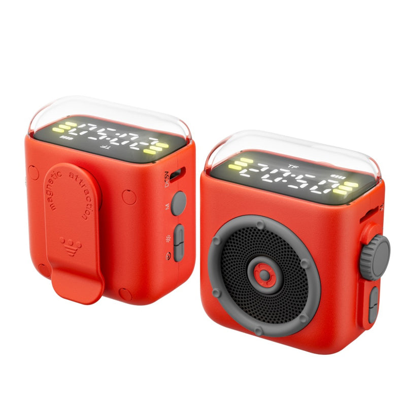 🔊 Nyhet! Magnetisk minihøyttaler 💥 360° lyd og LED-lysshow 🎶