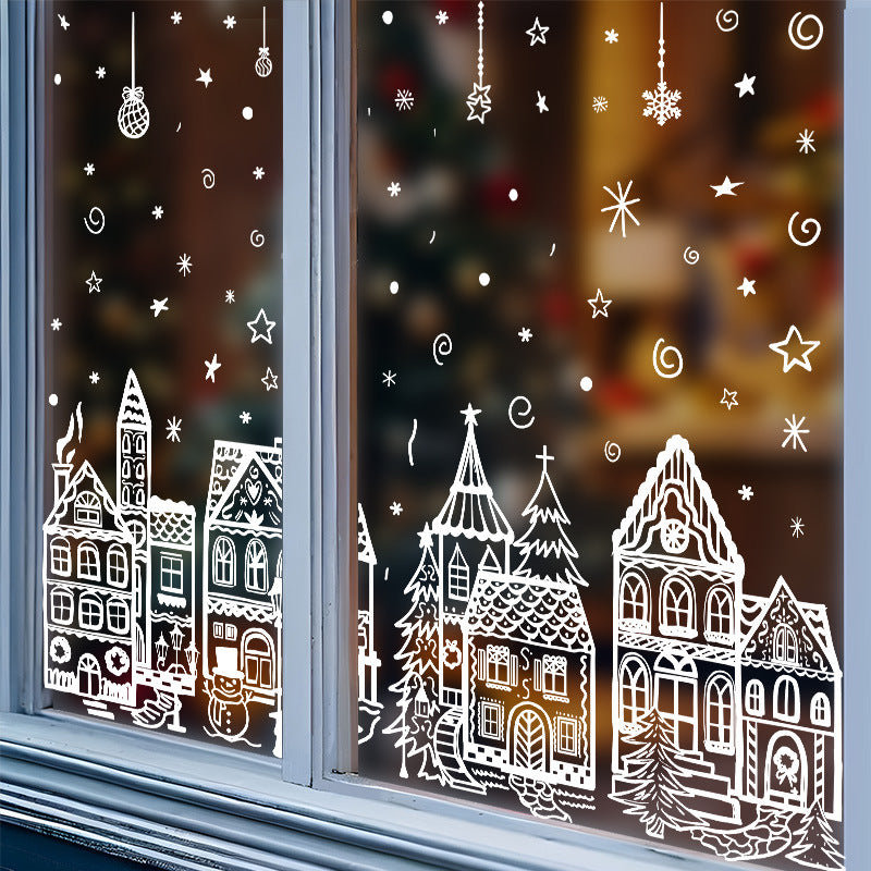 🎅Tidlig juletilbud – 50 % RABATT🎄Vindusdekorasjonssett for juleby