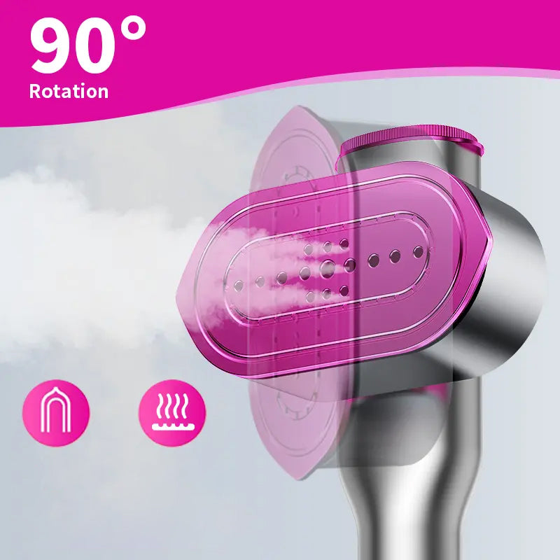 📢Hot Deals 50 % AVSLAG💥Klesdamper for klær, hånddamper og strykejern 2 i 1, 15 sekunders hurtig oppvarming, stort kontrollpanel, 100-240 V bred spenning, egnet for reiser over hele verden.