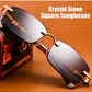 ✨Ny ankomst✨Solbriller med naturlige krystalllinser