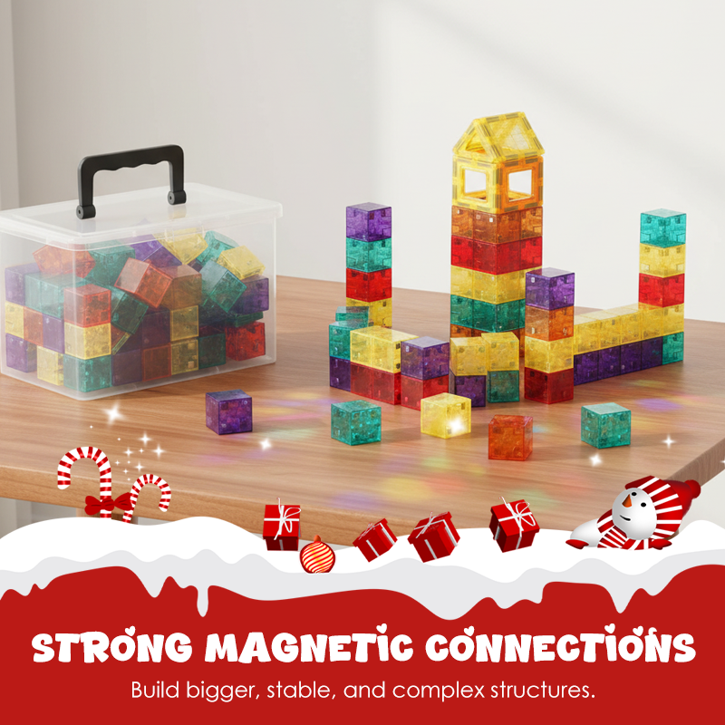 💗SISTE DAGS SALG 50 % RABATT⚡Magnetisk byggeklosssett for barn