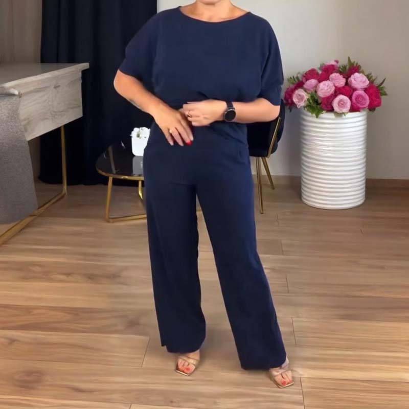 Elegant lang cardigan, topp og buksesett i 3 deler