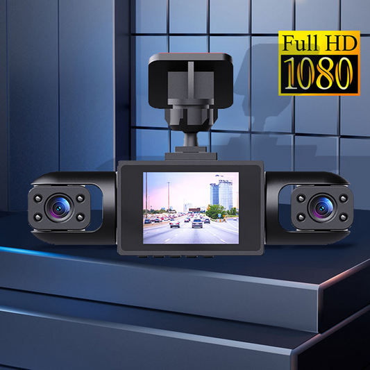 💥 4-linsers 360° dashcam – 1080P HD, nattesyn og automatisk sikkerhet! 🌙🚛Gratis levering