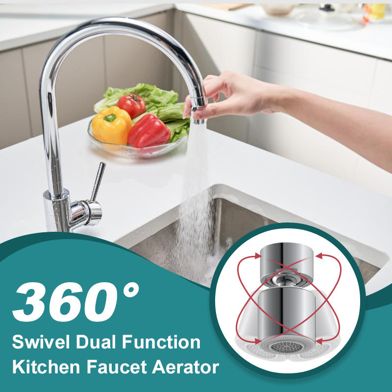 🚰✨ 360° dreielig vannkran med 2-i-1-funksjon og drikkevannssprudler – presise armaturer for fleksibel, bærekraftig matlaging! 🌱💧