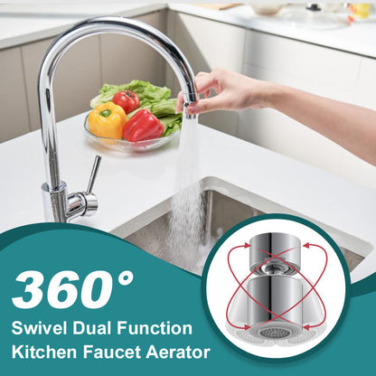 🚰✨ 360° dreielig vannkran med 2-i-1-funksjon og drikkevannssprudler – presise armaturer for fleksibel, bærekraftig matlaging! 🌱💧