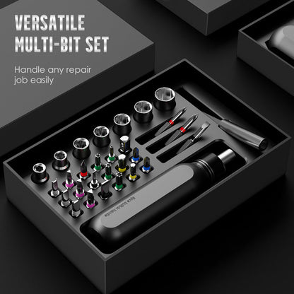 Multifunksjons skralleskrutrekker og bitsett