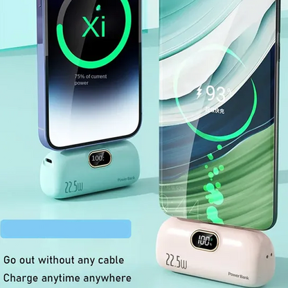 🔋 Begrenset tilbud på nye produkter ✨ Mini bærbar strømbank for telefoner, 5000 mAh