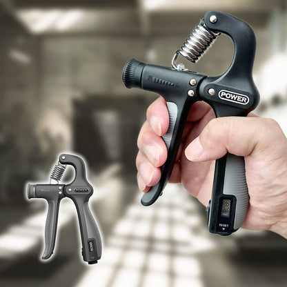 Justerbar motstandstellende håndgriper styrketrener