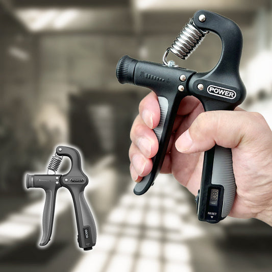 Justerbar motstandstellende håndgriper styrketrener