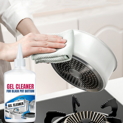 Gelrens for svart grytebunn