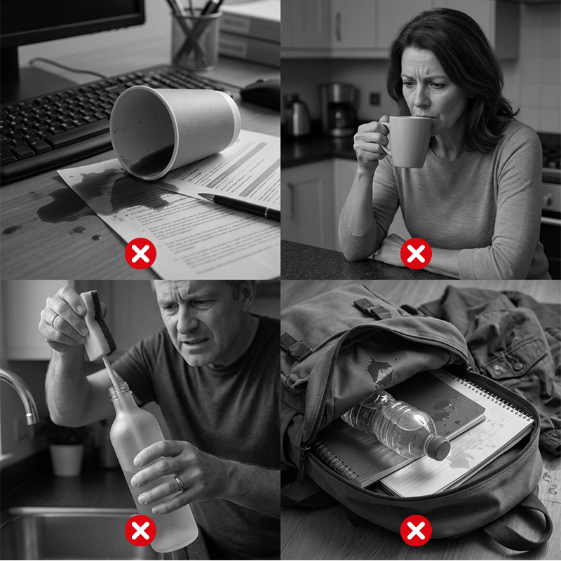 💥Nyttårssalg 60 % ☕2-i-1 rustfritt stål vakuumisolert flaske med lokk🍵