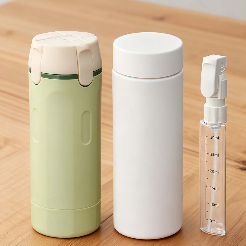 🧴 NU 50% KORTING! 🎉 4-i-1 påfyllbare reiseflasker med dispenser