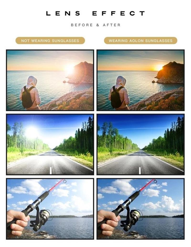 2026 Fotokromatiske solbriller med antireflekspolariserte linser (🔥50 % RABATT)