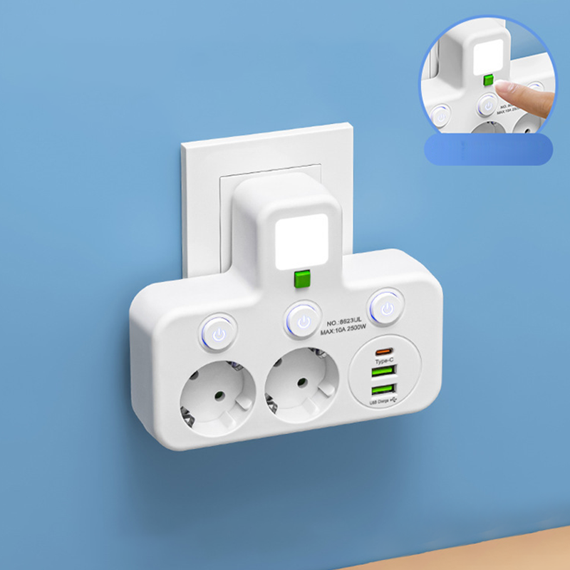 📢📢 50 % RABATT!! ⏰ Smart strømstrip med USB-porter
