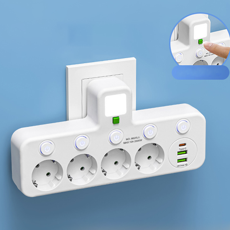 📢📢 50 % RABATT!! ⏰ Smart strømstrip med USB-porter