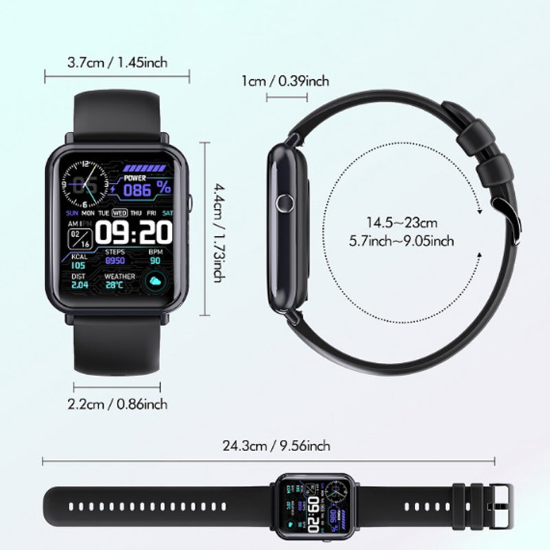SISTE CHANS! ⏳ Smartklokke Fitness Tracker (kvinner/menn) med samtalefunksjon, søvnmonitoring & IP68 – 50% avslag nå!