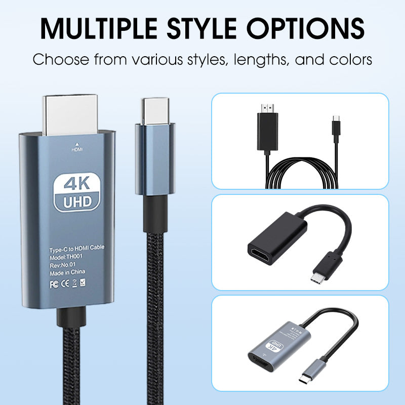4K HD Type-C til HDMI-skjermadapter