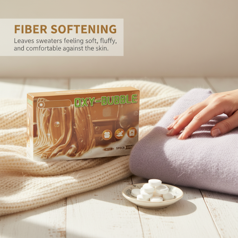 ✨ Kjøp 1 – få 1 gratis 🧶 Boble­tabletter for gjenoppliving av gensere – anti-krymp, gjenoppretter mykhet og skånsom mot farger 🧺