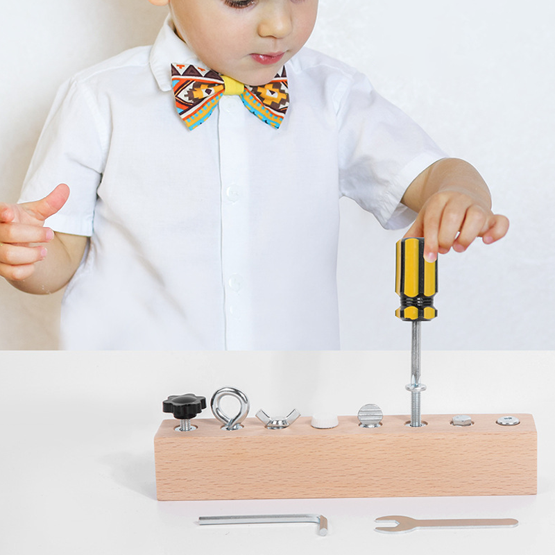 📢📢50 % RABATT !! ⏰Montessori tre skrutrekkerbrett leketøy
