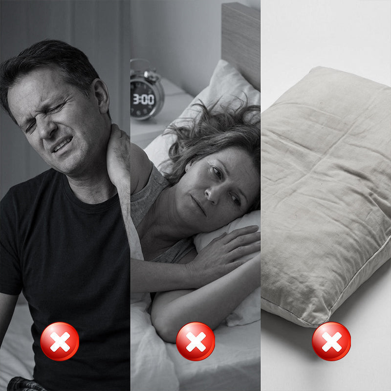 😴🌿 50 % RABATT! | Ergonomisk nakkepute av minneskum – biobasert skum og nulltrykksstøtte for dyp søvn!