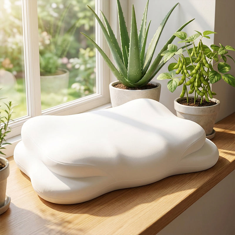 😴🌿 50 % RABATT! | Ergonomisk nakkepute av minneskum – biobasert skum og nulltrykksstøtte for dyp søvn!