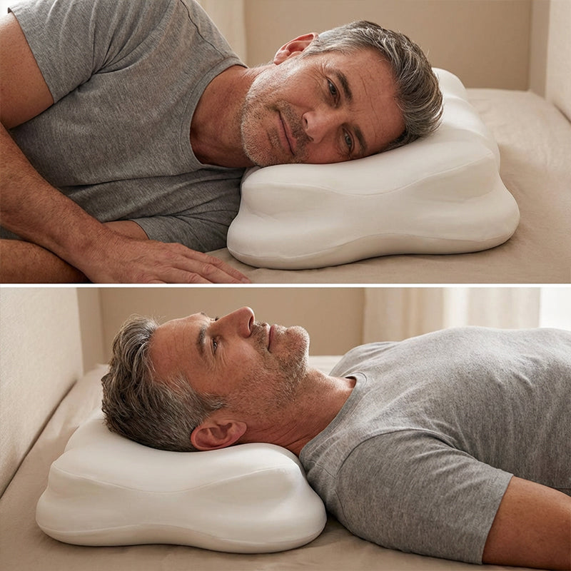 😴🌿 50 % RABATT! | Ergonomisk nakkepute av minneskum – biobasert skum og nulltrykksstøtte for dyp søvn!