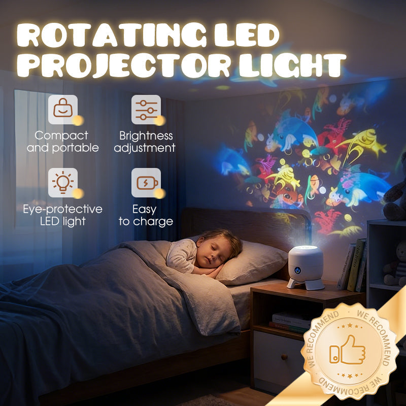 Dynamisk roterende LED-lysprojektor