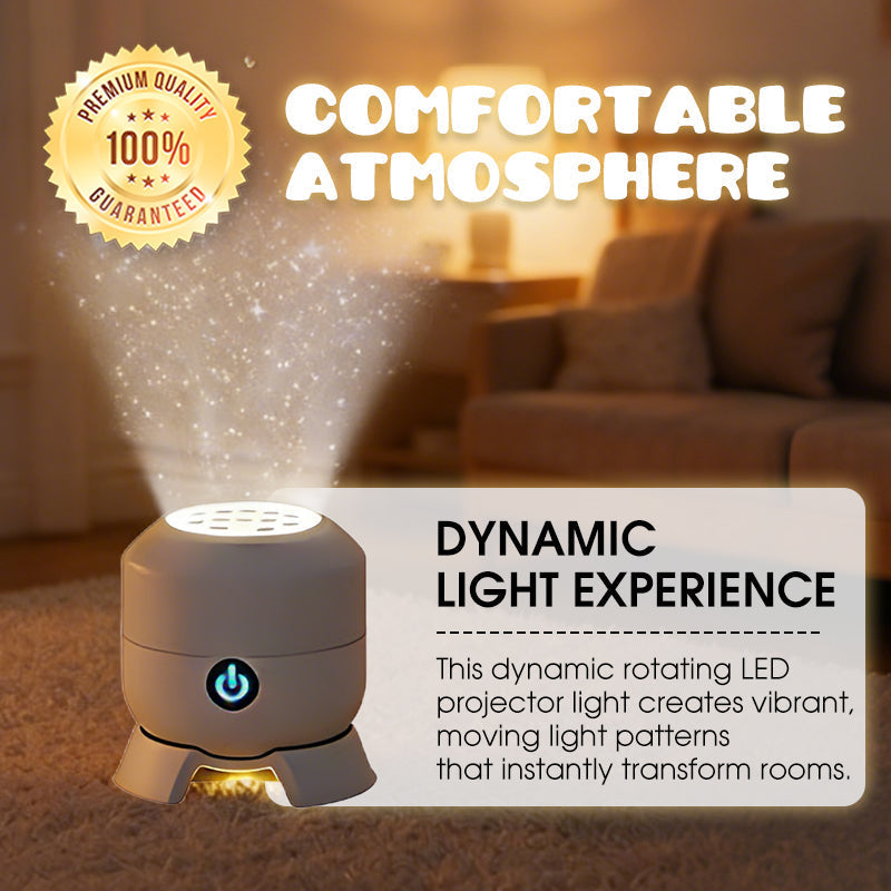 Dynamisk roterende LED-lysprojektor