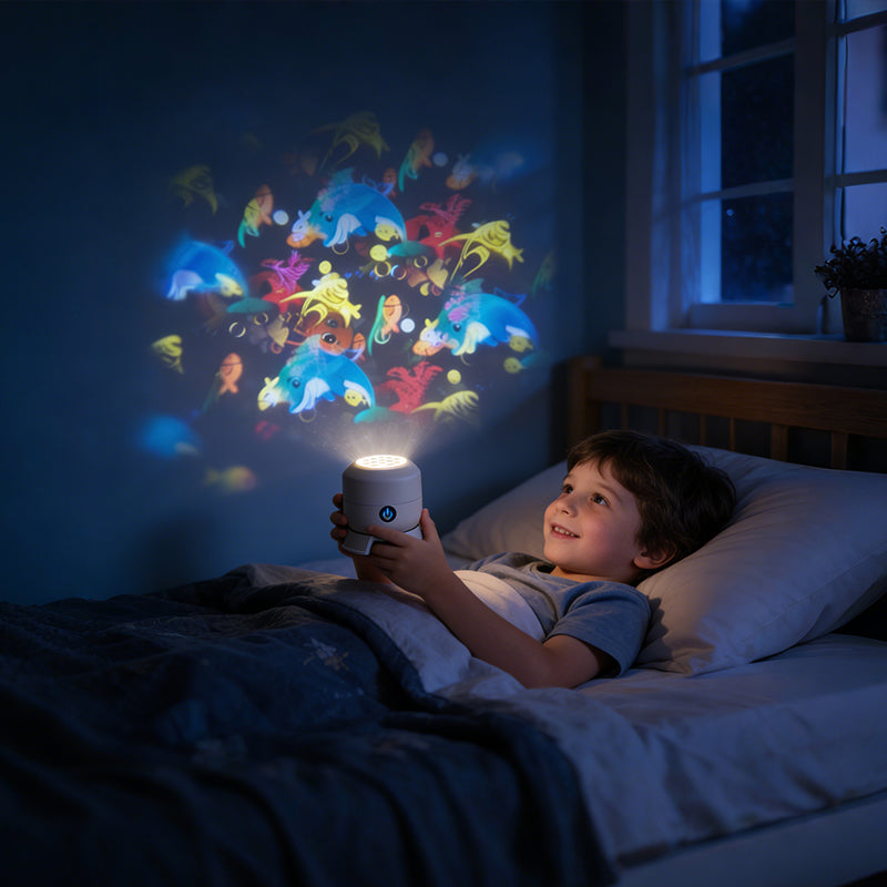 Dynamisk roterende LED-lysprojektor