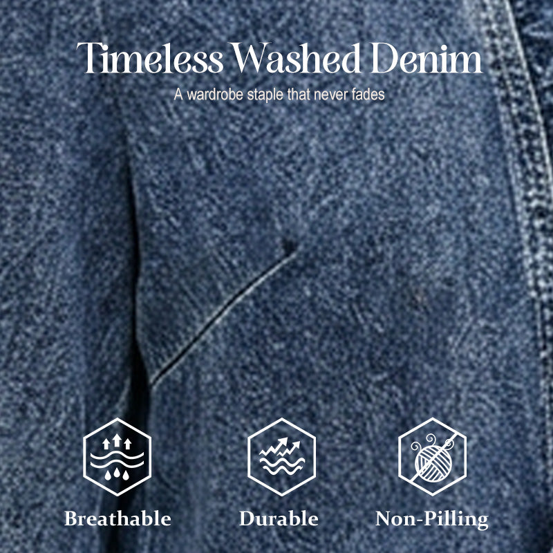 🧥 50 % RABATT NÅ! 🌸 Denimjakke for damer med volanger og åpen front – Lett og feminin – Allsidig og stilig 👗