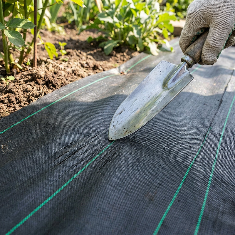 💧 Pustende ugressduk – slipper gjennom vann og luft, blokkerer sollys og hindrer ugress, perfekt for kjøkkenhagen, blomsterbed og dekkeavling 🍅
