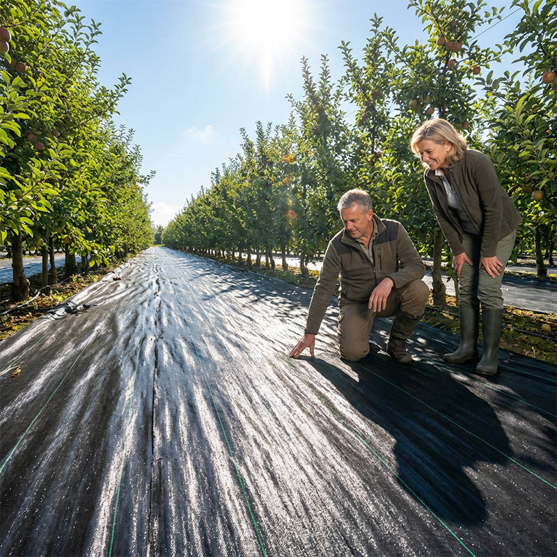 💧 Pustende ugressduk – slipper gjennom vann og luft, blokkerer sollys og hindrer ugress, perfekt for kjøkkenhagen, blomsterbed og dekkeavling 🍅